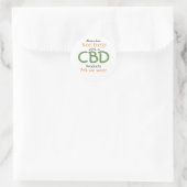 CBD rekrutering ONAFHANKELIJKE DISTRIBUTEUR Ronde Sticker (Tas)