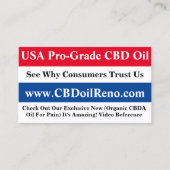 CBD Reno Visitekaartje (Voorkant)