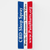 CBD Slaap Spray Spandoek (Verticaal)