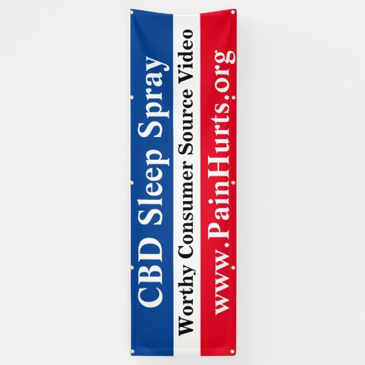 CBD Slaap Spray Spandoek (Verticaal)