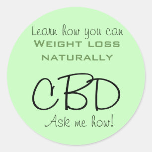 CBD-TAS VOOR AANWERVING RONDE STICKER