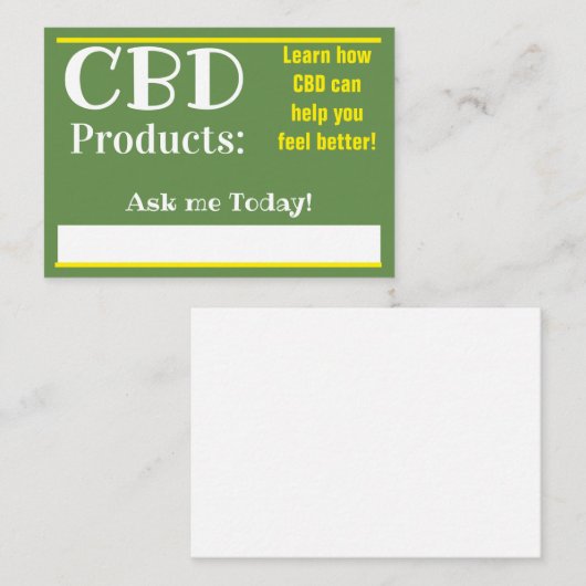 cbd-visitekaartjes visitekaartje (Voorkant / Achterkant)