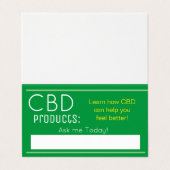 cbd-visitekaartjes visitekaartje (Buitenkant ongevouwen)