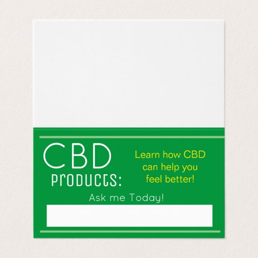 cbd-visitekaartjes visitekaartje (Buitenkant ongevouwen)