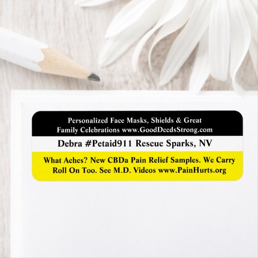 CBDa Pain Relief Etiket (Insitu)