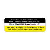 CBDa Pain Relief Etiket (Voorkant)