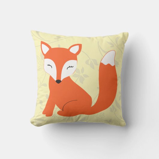 CBendel Cute Yellow Baby Fox Pillow Kussen (Voorkant)