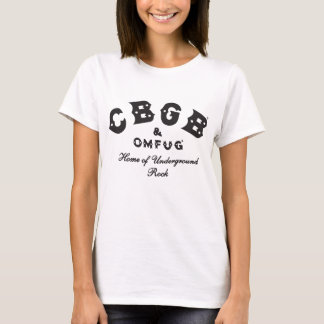 Cbgb Omfug Raglan Punk Rock Cbs Underground Baseba T-shirt