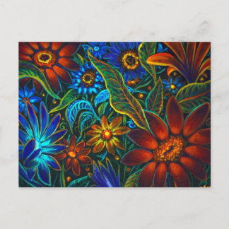 CBjork Avatar Floral Design Briefkaart