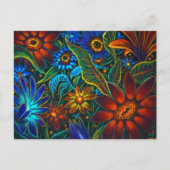 CBjork Avatar Floral Design Briefkaart (Voorkant)