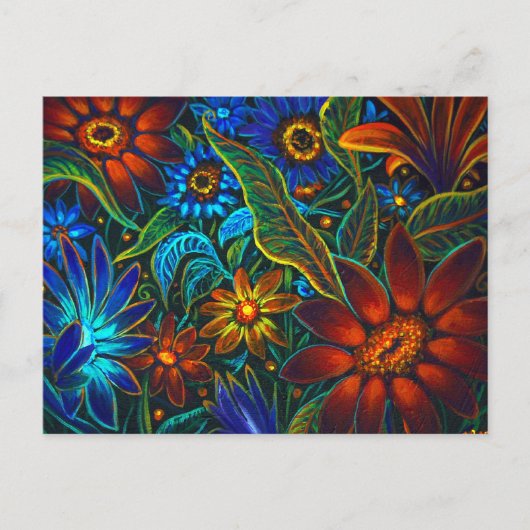 CBjork Avatar Floral Design Briefkaart (Voorkant)