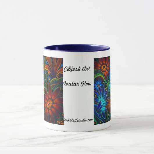 CBjork Avatar Floral Design Mok (Midden)