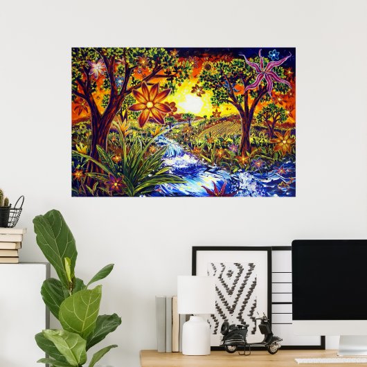 CBjork, BDazzled River Poster (Thuiskantoor)