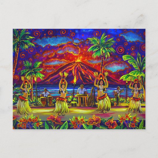 CBjork Hawaiian Luau Post Cards Briefkaart (Voorkant)