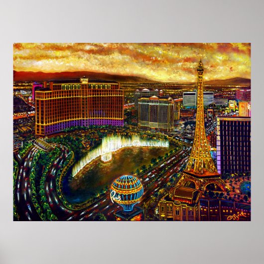 CBjork Las Vegas City of Gold Poster (Voorkant)