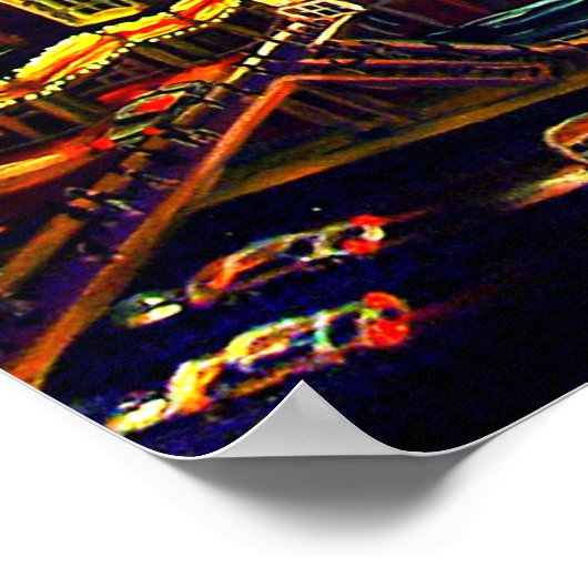 CBjork Las Vegas Cityscape Casinos Poster (Hoek)