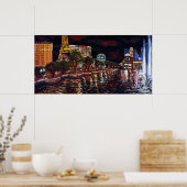 CBjork Las Vegas water show Poster (Keuken)