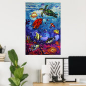 CBjork Magical Reef Poster (Thuiskantoor)