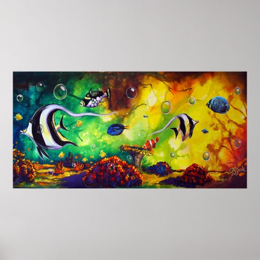 CBjork, Moorish Idol Reef Poster (Voorkant)