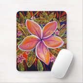 CBjork Pink Plumeria mousepad Muismat (Met muis)