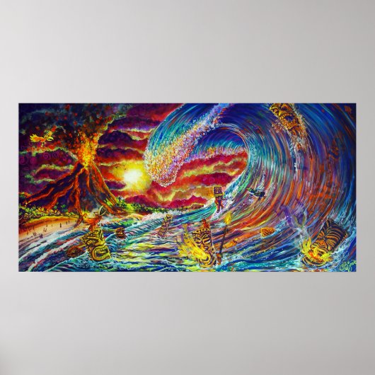 CBjork Tiki Big Wave Print (Voorkant)