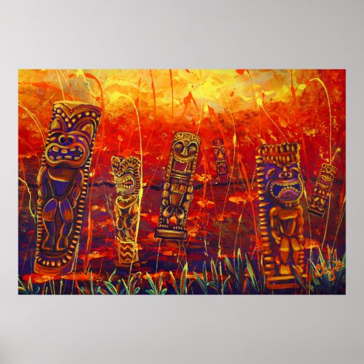 CBjork, Tiki Hot Lava Showers Poster (Voorkant)