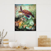 CBjork Turtle en Trigger Poster (Keuken)