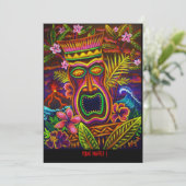 CBjork Uitnodigingen Tacky Tiki Partij (Staand voorkant)