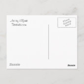 CBjork Yellow Island Plumeria Art Briefkaart (Achterkant)