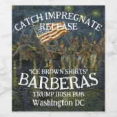 CBP DHS FBI Trump Longontsteking Geneesmiddel Oude Wijn Etiket (Enkel label)