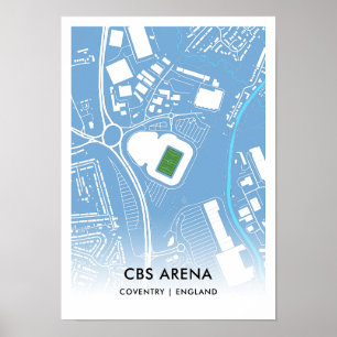 CBS Arena Poster - thuisbasis van Coventry City FC
