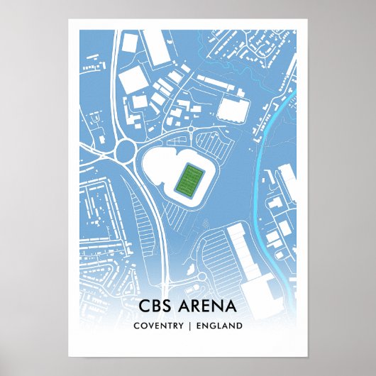 CBS Arena Poster - thuisbasis van Coventry City FC (Voorkant)