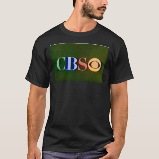 CBS Logo Late Sixties Klassieke T-Shirt (Voorkant)