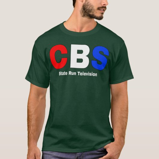 CBS Staat Runelevision Patriottisch Front T-shirt (Voorkant)