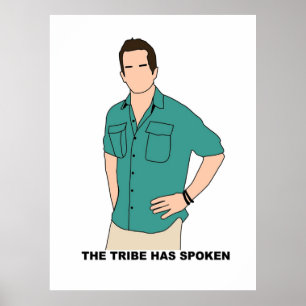 CBS Survivor Jeff probst The Tribe heeft gesproken Poster