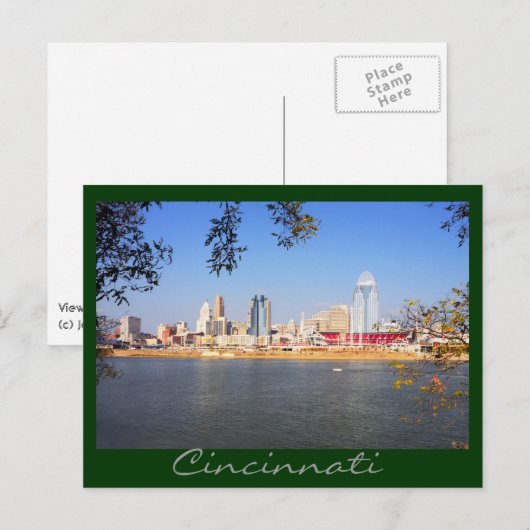 Cburn nati, Ohio, de koningin-stad Briefkaart (Voorkant / Achterkant)