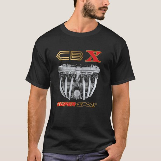 CBX Super-Sport Motormotor T-shirt (Voorkant)