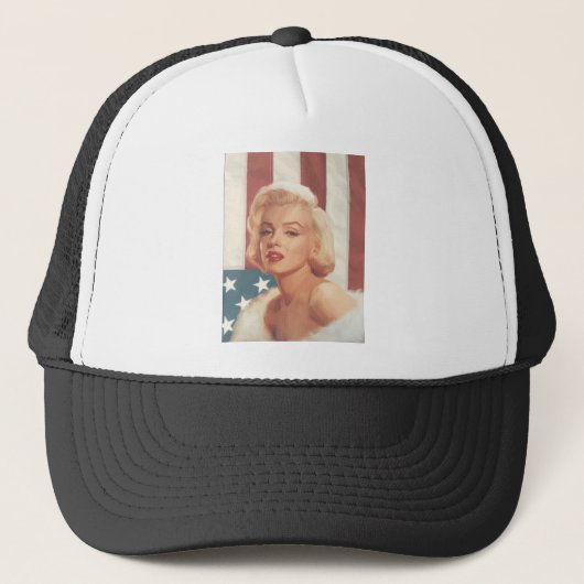 CC15 Marilyn Flag ZAZZ Trucker Pet (Voorkant)
