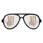 CC15 Marilyn Vlag ZAZZ Aviator Zonnebril (Voorkant)