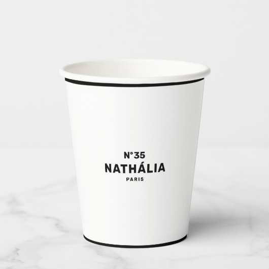 CC (Chique & Klassiek) Papieren Bekers (Achterkant)