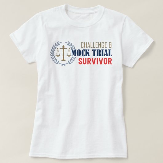 CC Conversations Challenge B Mock Trial Survivor T-shirt (Design voorkant)