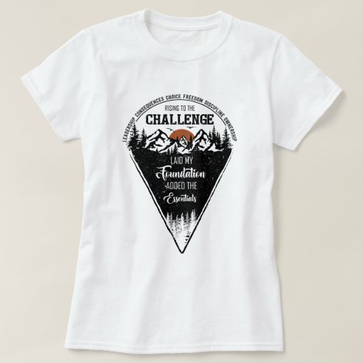 CC Conversations gaat de uitdaging Christelijk aan T-shirt (Design voorkant)