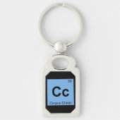 Cc - Corpus Christi Texas scheikundesymbool Sleutelhanger (Voorkant)