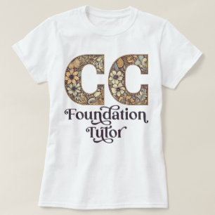 CC Foundations Tutor Klassieke Gesprek Bloemen T-shirt