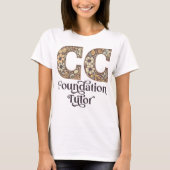CC Foundations Tutor Klassieke Gesprek Bloemen T-shirt (Voorkant)