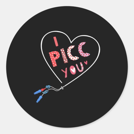 Cc Heart Valentine Vascular Access Team Cc Iv Nurs Ronde Sticker (Voorkant)