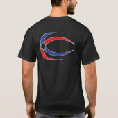 CC knipsel op zwart T-shirt (Achterkant)