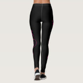 CC-Leggings tekst en grafische logo, zwart Leggings (Achterkant)