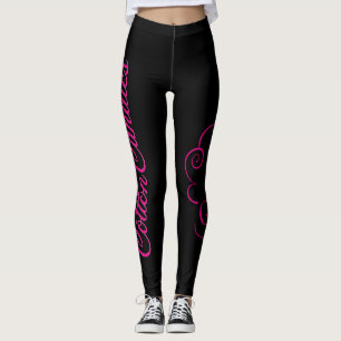 CC-Leggings tekst en grafische logo, zwart Leggings