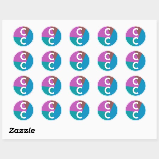 CC Logo Ronde Sticker (Vel)